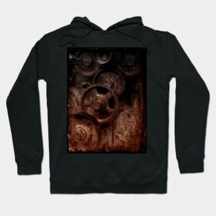 old industrial gears shady Hoodie